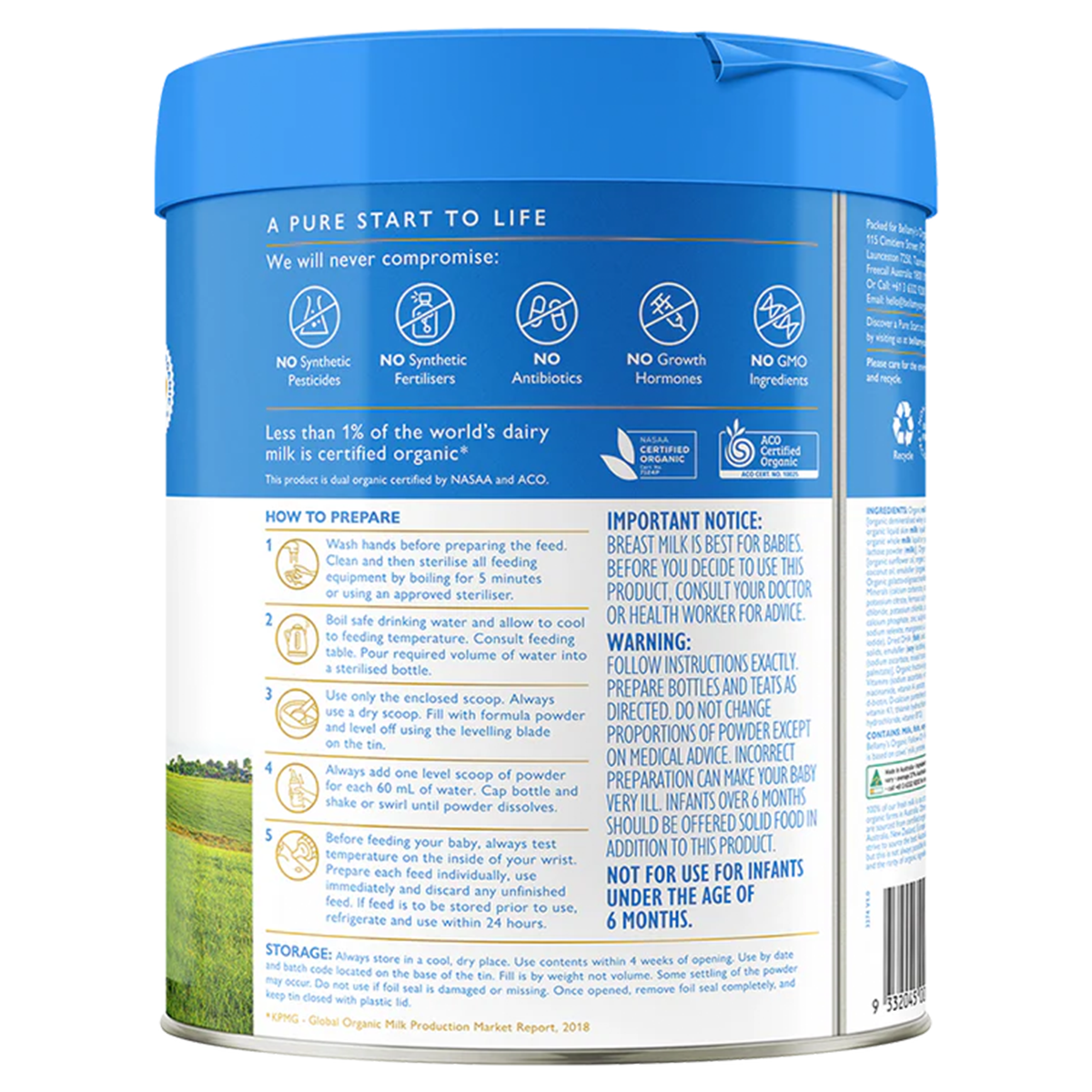 Bellamy's Organic Follow On Formula Step 2 (6-12 Months)