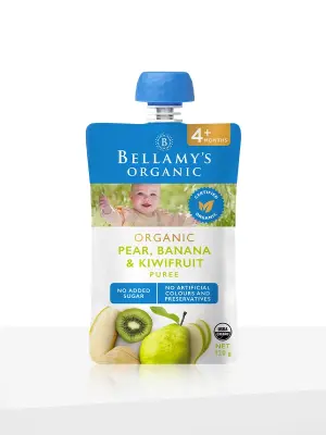 Pear, Banana & Kiwifruit Puree
