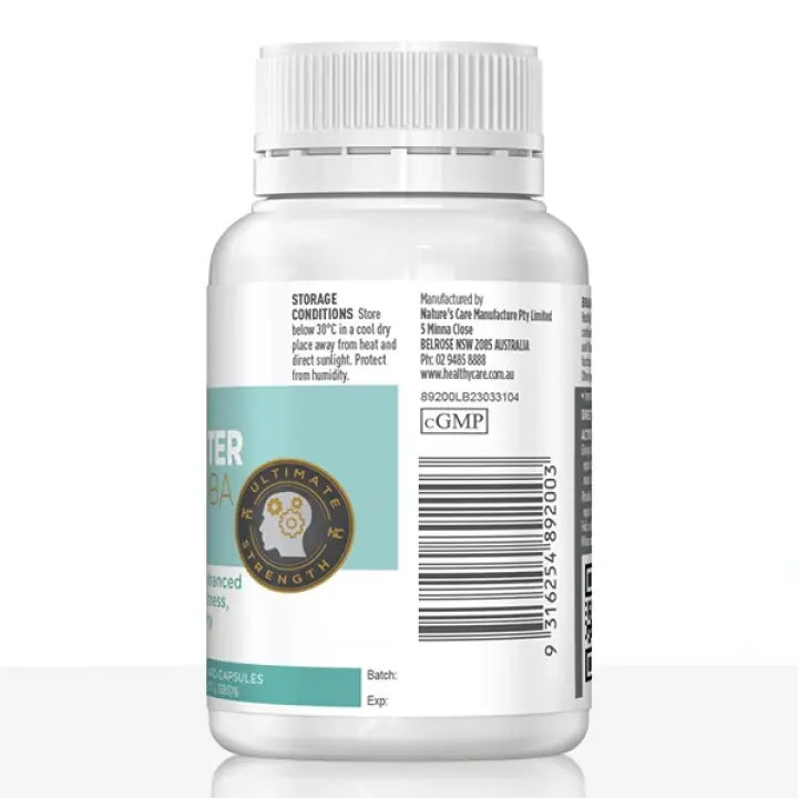 Brain Booster Ginkgo Biloba 6000mg 60 Caps