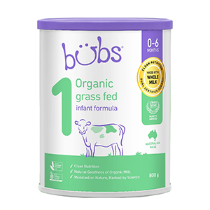 Bubs Organic® Grass Fed Infant Formula Stage 1