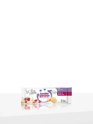 Organic Smiley Squares Pear and Beetroot
