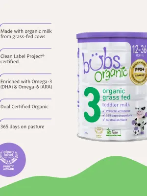 Organic® Grass Fed Toddler Milk Stage 3