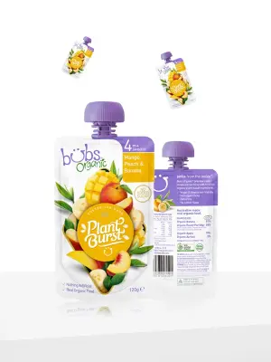 Organic Mango, Peach, and Banana