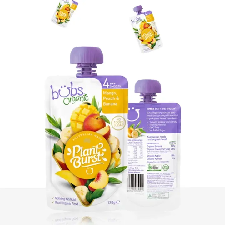 Organic Mango, Peach, and Banana