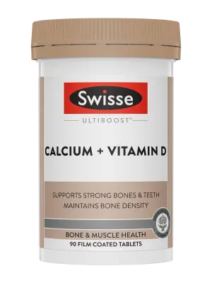 Swisse Ultiboost Calcium + Vitamin D - 90 Tablets