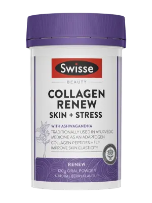 Swisse Beauty Collagen Renew Skin + Stress Powder - 120g Oral Powder