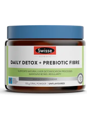 Swisse Ultibiotic Daily Detox + Prebiotic Fibre Powder-132g