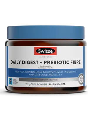 Swisse Ultibiotic Daily Digest + Prebiotic Fibre Powder - 132g
