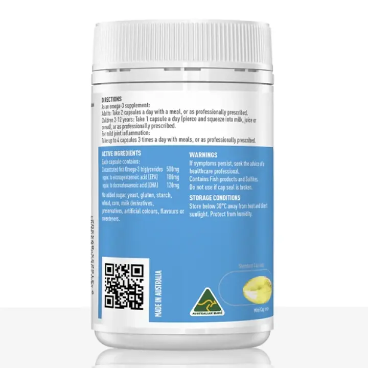 Double Strength Fish Oil Mini Caps- 200 Capsules