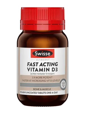Swisse Ultiboost Fast Acting Vitamin D3 - 90 Tablets