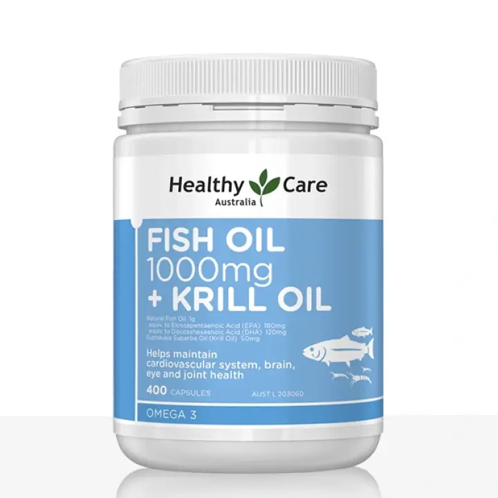 Fish Oil 1000mg + Krill Oil 400 Capsules