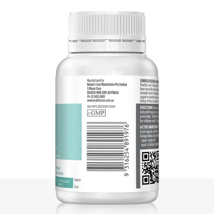 Ginkgo Biloba 6000mg 60 Capsules