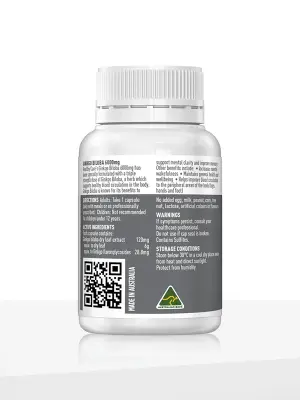 Ginkgo Biloba 6000mg 60 Capsules