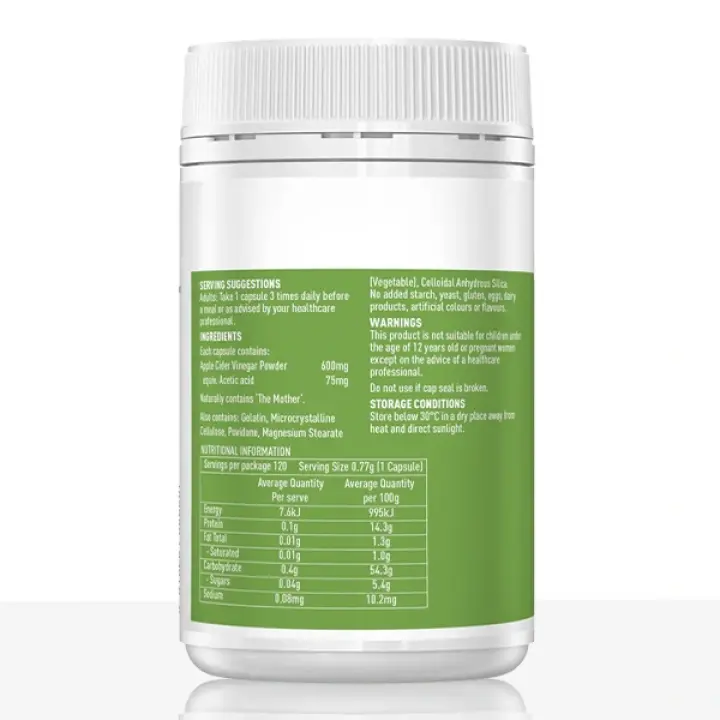 Apple Cider Vinegar 120 Capsules