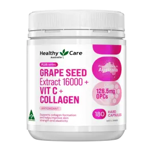 Healthy Care Plus Grapeseed Extract 16000 + Vit C + Collagen