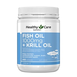 Healthy Care Fish Oil 1000mg + Krill Oil