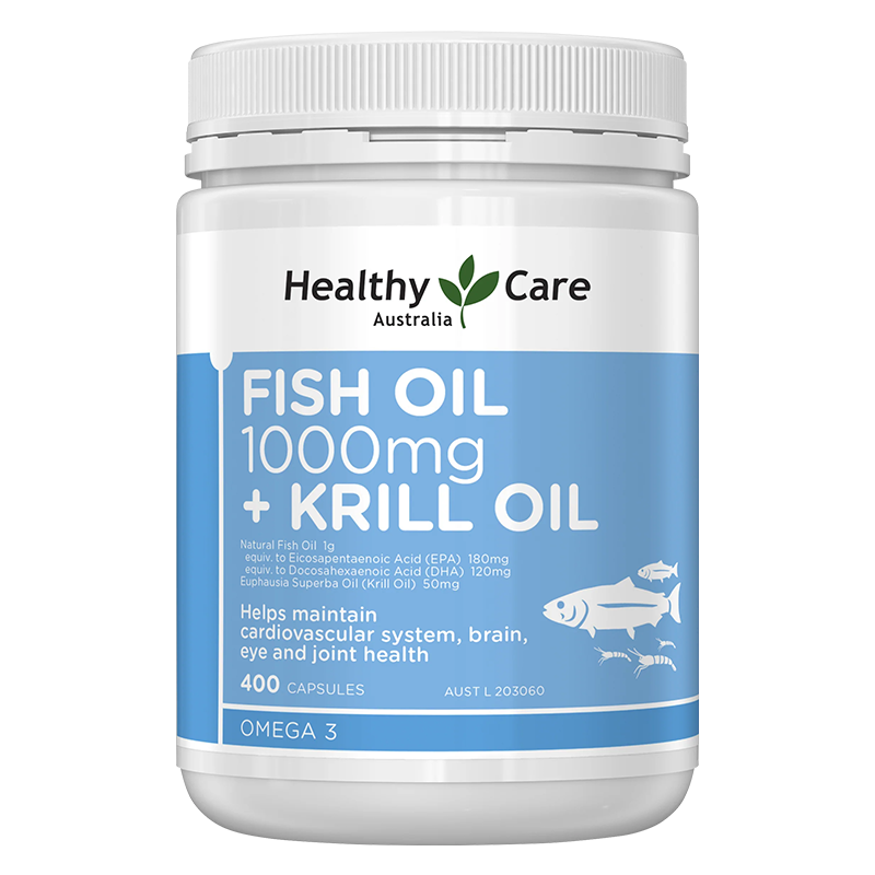 Healthy Care Fish Oil 1000mg + Krill Oil