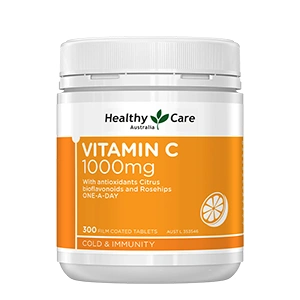 Healthy Care Vitamin C 250–1000mg Tablets
