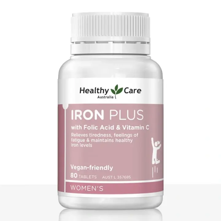 Iron Plus with Folic Acid & Vitamin C- 80 tablets