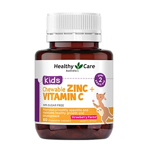Healthy Care Kids Chewable Zinc + Vitamin C