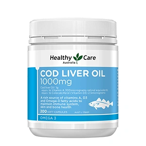 Healthy Care Cod Liver Oil 1000mg