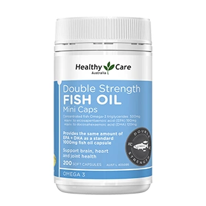 Healthy Care Double Strength Fish Oil Mini Caps