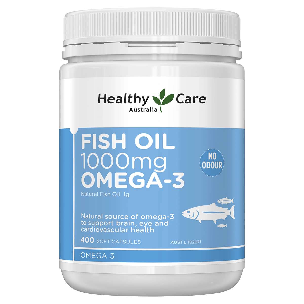 Healthy Care Premium Fish Oil 1000mg 400 Capsules