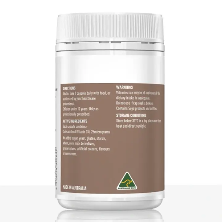Vitamin D3 1000IU - 250 Capsules