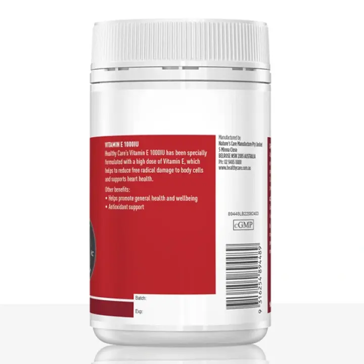 Vitamin E 1000IU 120 Capsules