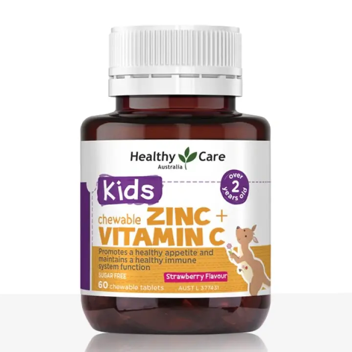Kids Chewable Zinc + Vitamin C 60 Chewable Tablets