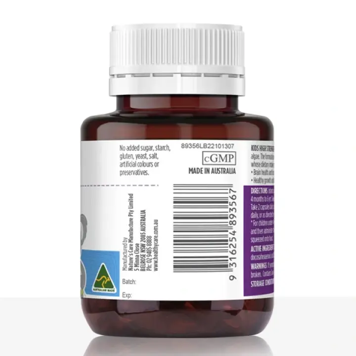 Kids High Strength DHA - 60 Capsules