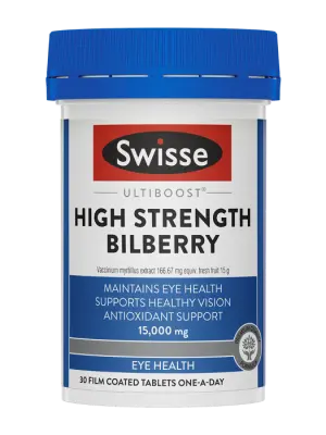 Swisse Ultiboost High Strength Bilberry - 30 Tablets
