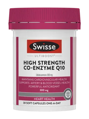 Swisse Ultiboost High Strength Co-Enzyme Q10 - 30 Soft Capsules