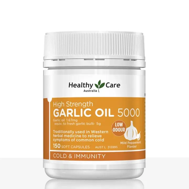 High Strength Garlic Oil 5000 150 Capsules