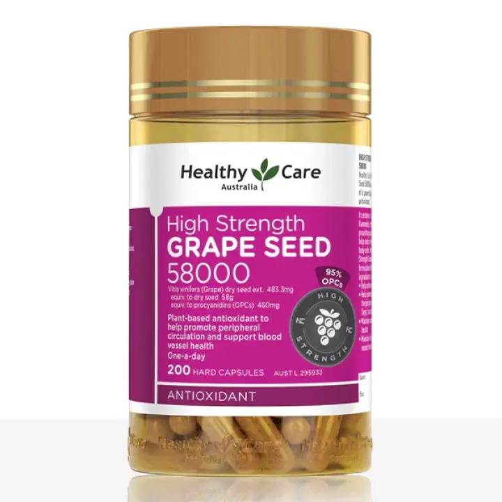 High Strength Grape Seed 58000 - 200 capsules