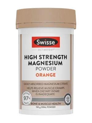 Swisse Ultiboost High Strength Magnesium Powder Orange - 180g Oral Powder