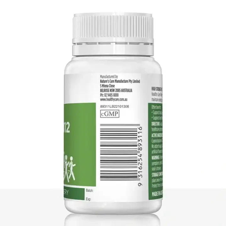 High Strength Vitamin B12 1000mcg 60 Tablets