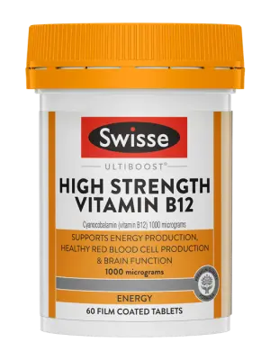 Swisse Ultiboost High Strength Vitamin B12 - 60 Tablets