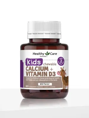Kids Calcium + Vitamin D3 - 60 Chewable Tablets