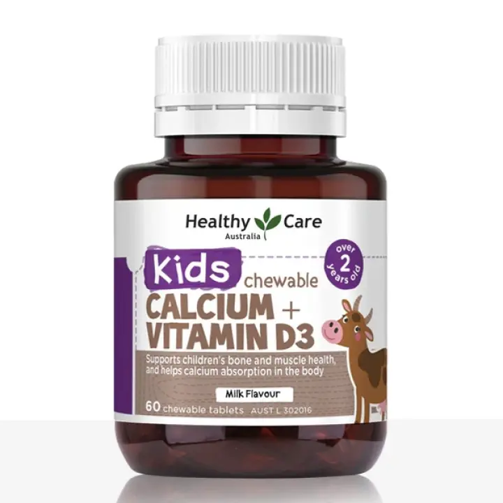 Kids Calcium + Vitamin D3 - 60 Chewable Tablets