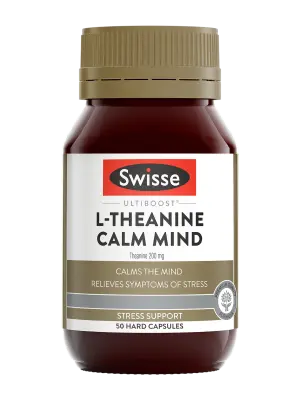 Swisse Ultiboost L-Theanine Calm Mind- 50 Capsules