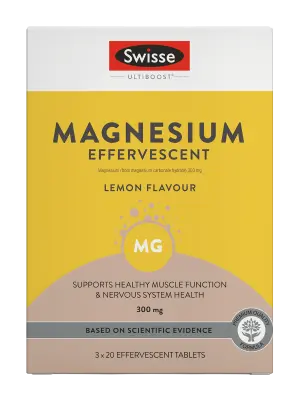 Swisse Ultiboost Magnesium Effervescent - 60 Tablets