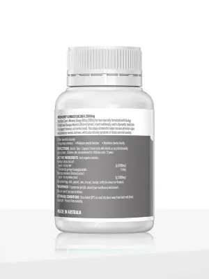 Memory Ginkgo Biloba 2000mg 90's