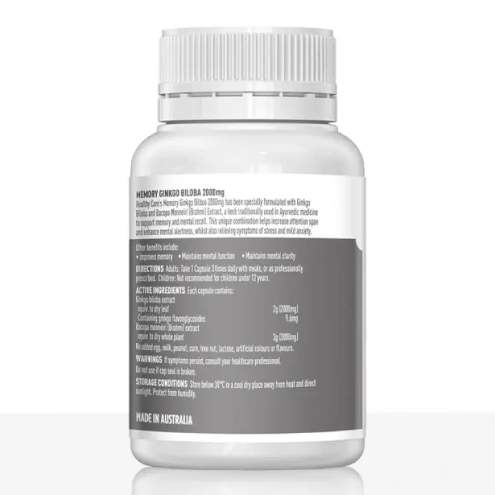 Memory Ginkgo Biloba 2000mg 90's