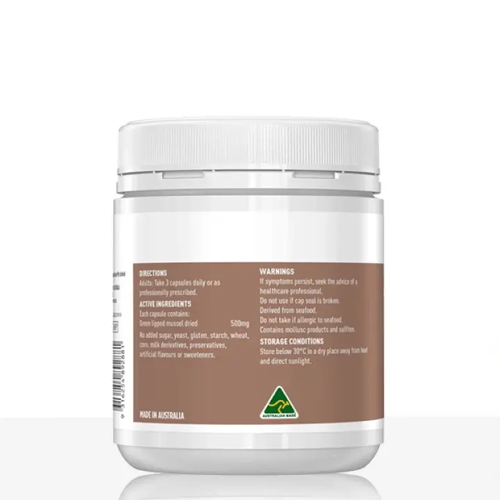 New Zealand Green Lipped Mussel 500mg 250 Capsules