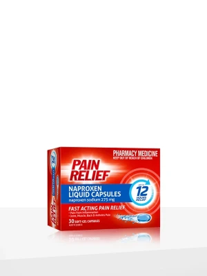 Pain Relief Naproxen Liquid Capsules