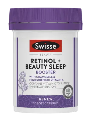Swisse Beauty Retinol + Beauty Sleep Booster -30 Soft Capsules