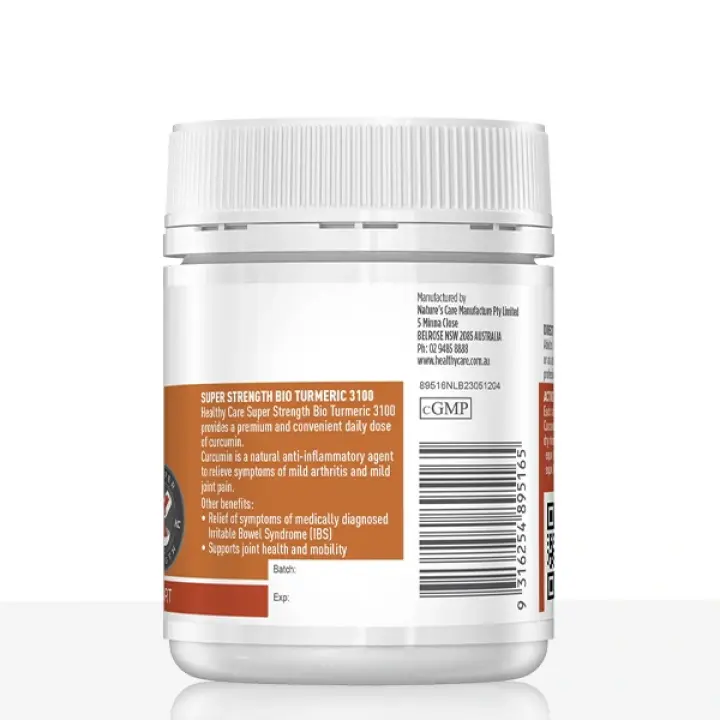 Super Strength Bio Turmeric 3100 - 100 Capsules