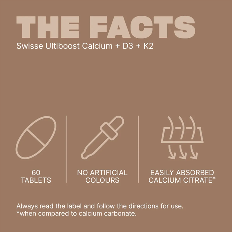 Swisse Ultiboost Calcium + D3 + K2