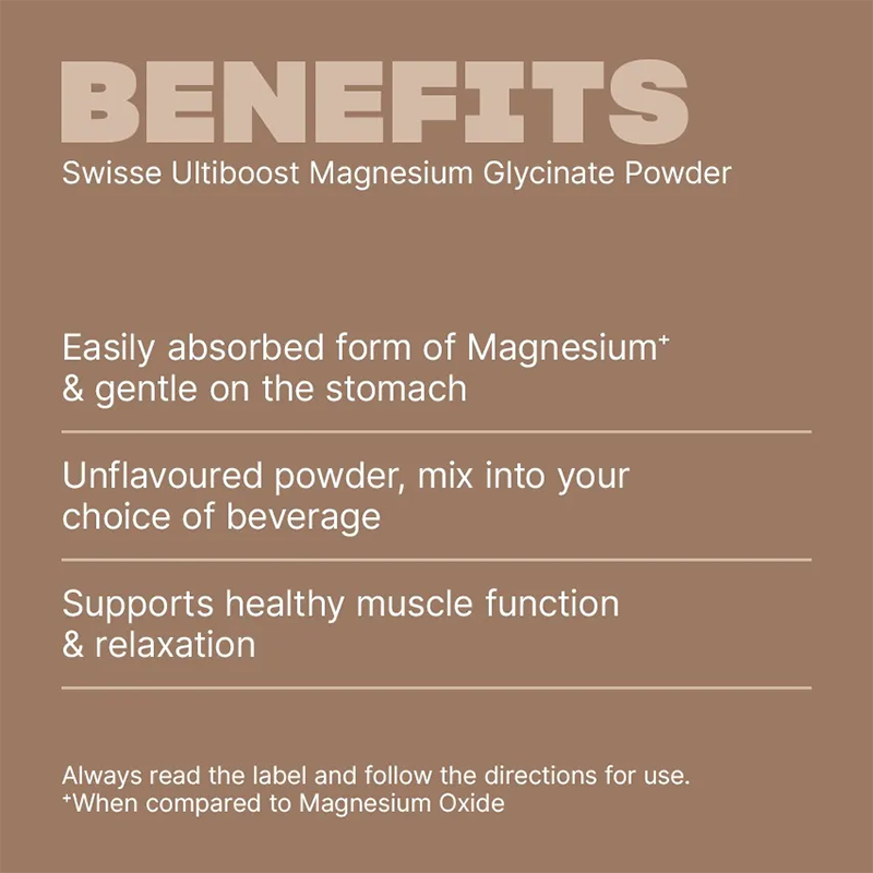 Swisse Ultiboost Magnesium Glycinate Powder